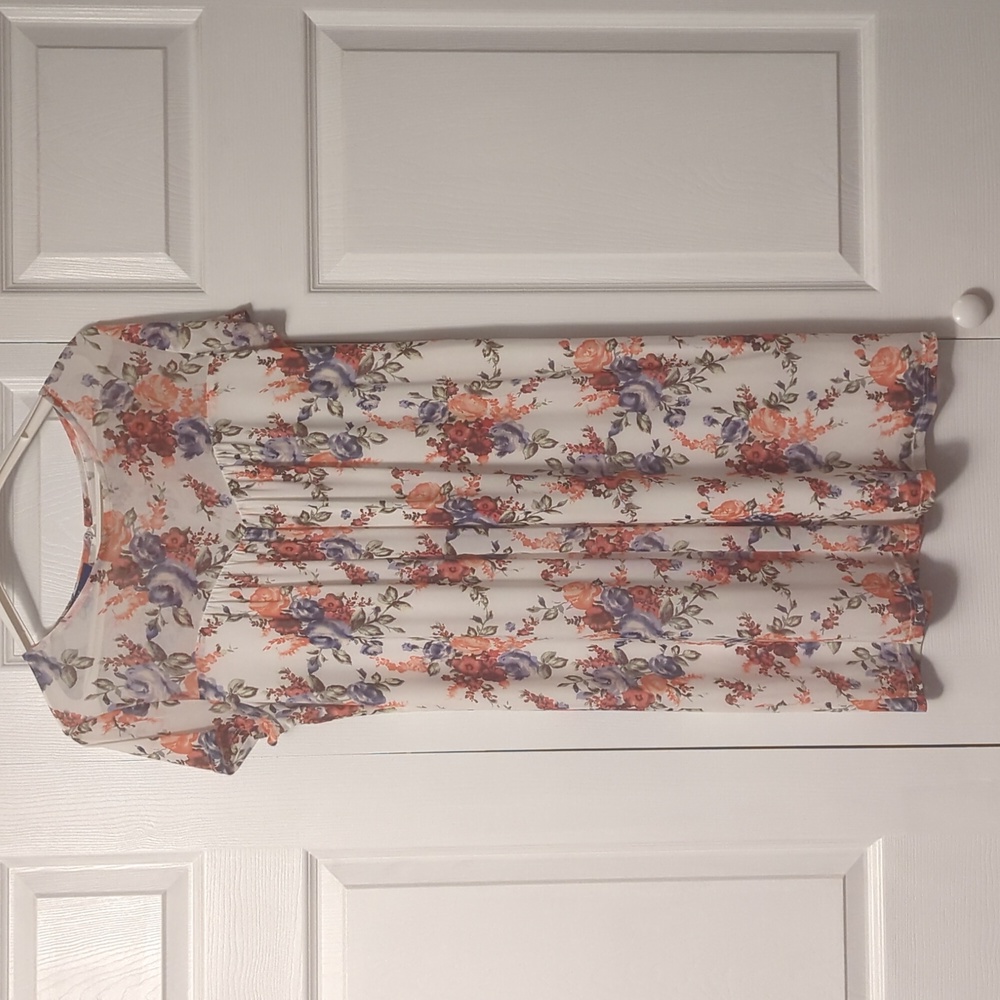 Floral and light dress